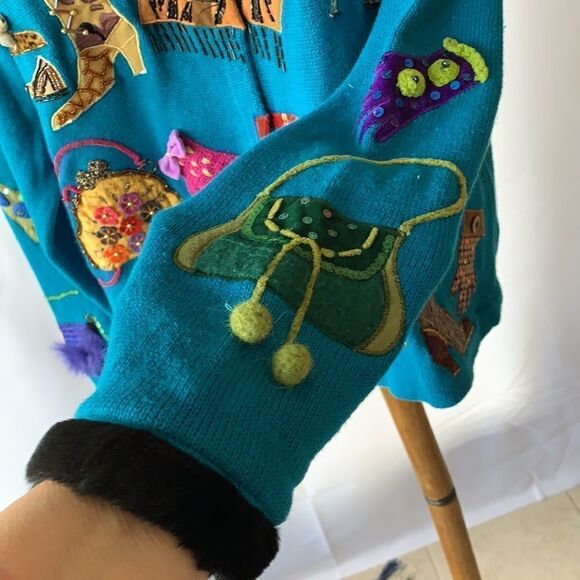 Vintage Design Options by Philip & Jane Gordon Medium with faux fur neck/sleeves - Picture 8 of 16